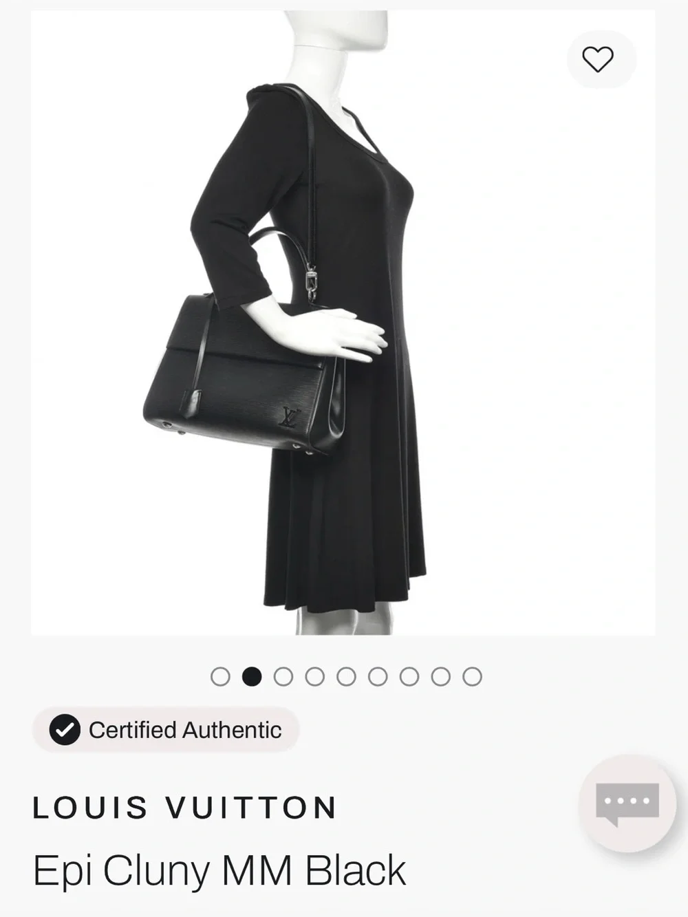 Louis Vuitton Epi Cluny MM Black